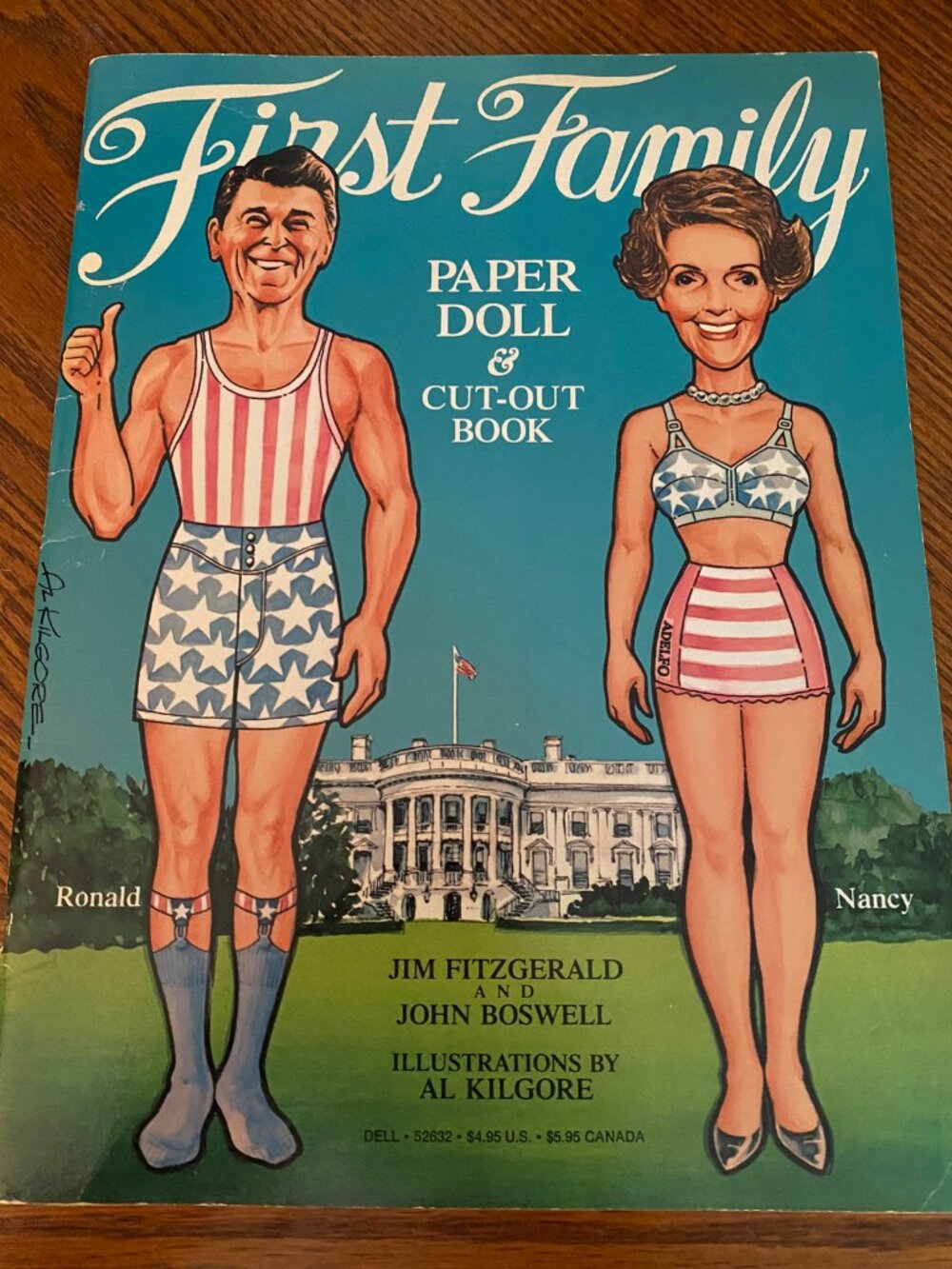 UNCUT First Family Paper Doll Book featuring the Regans
